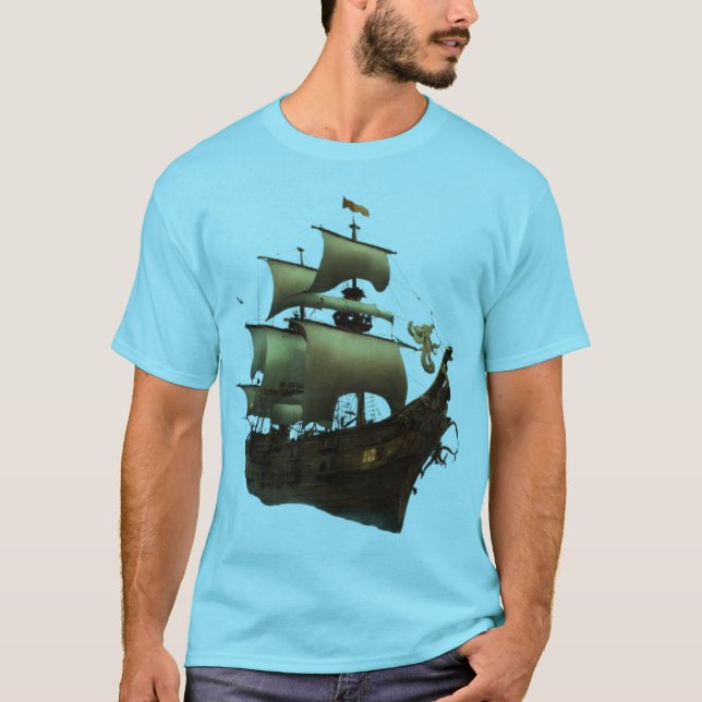 Segel- und Anchor-T - Shirt - Die Reise des Lebens (Vorderseite)