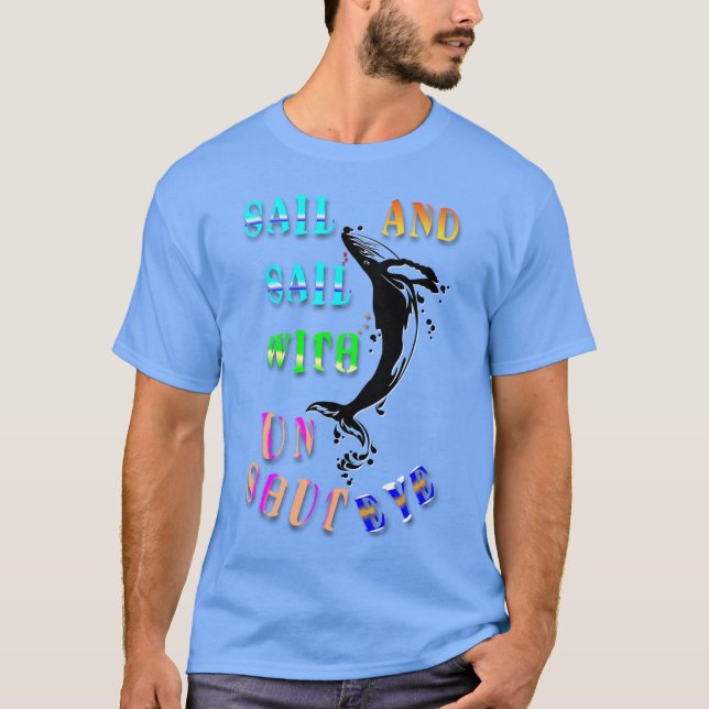 Segel und Segel mit unverschlossenem Auge T-Shirt (Vorderseite)