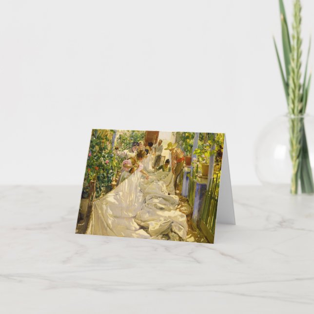 Segel von Joaquin Sorolla Dankeskarte (Vorderseite)