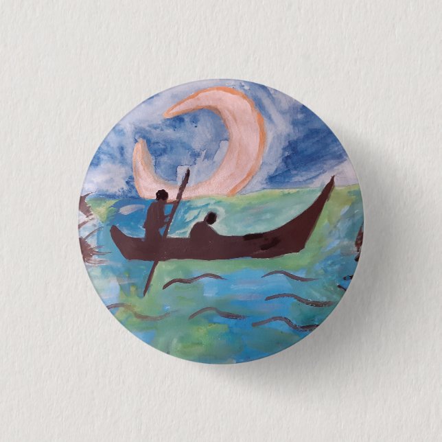 Segel von Moonlight Abzeichen Button (Vorderseite)