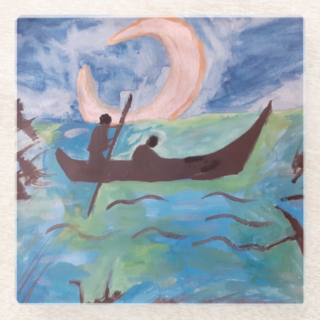 Segel von Moonlight Glass Untersetzer (Vorderseite)