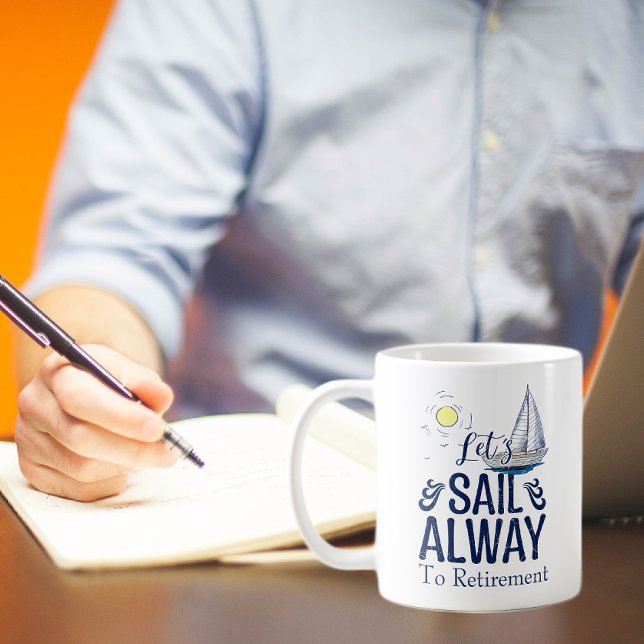 Segel weg Niedliche nautische Segelbootvermietung Kaffeetasse (Von Creator hochgeladen)