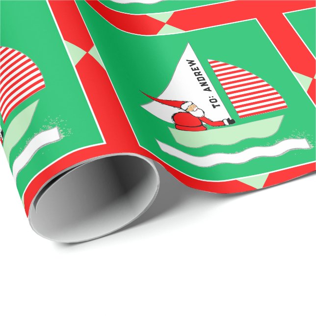 Segel-Weihnachtsgeschenk Geschenkpapier (Rolleneckpunkt)