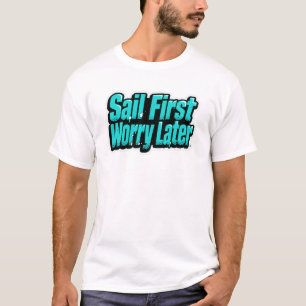 Segel zuerst, sorge dich später – Aqua Pop Comic T-Shirt