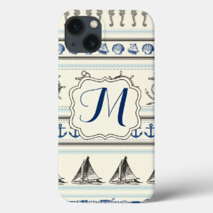 Segelanker Nautical Monogram IPad Air Hüllen