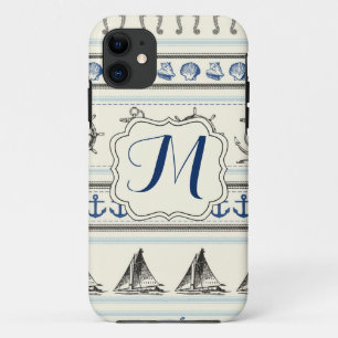 Segelanker Nautical Rop Monogramm IPHONE 5 Hülle