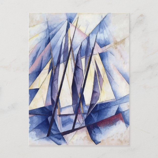 Segelbewegungen Postkarte (Vorderseite)