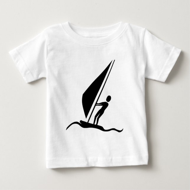 Segelboarding - Black Baby T-shirt (Vorderseite)