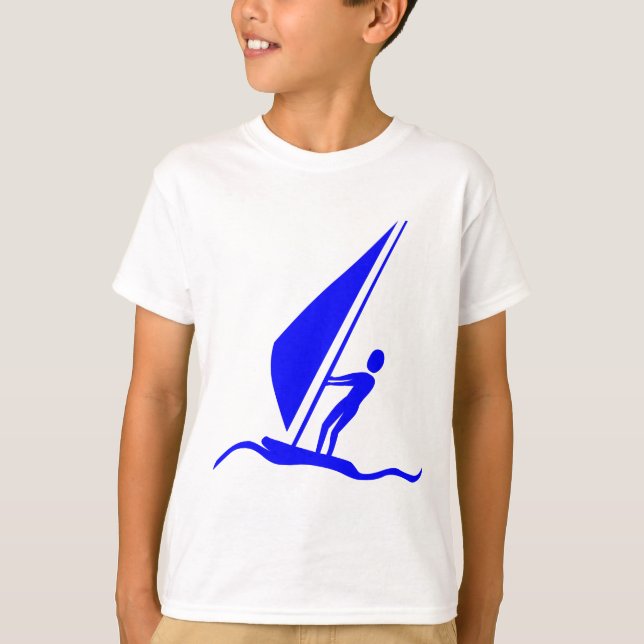 Segelboarding - Blue T-Shirt (Vorderseite)