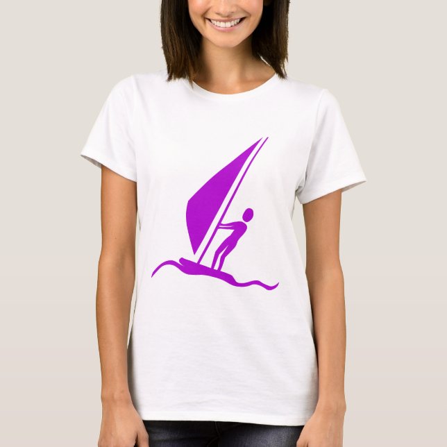 Segelboarding - Lila T-Shirt (Vorderseite)
