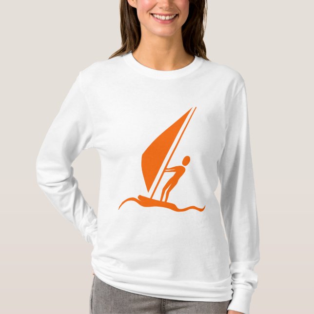 Segelboarding - Orange T-Shirt (Vorderseite)