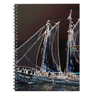 Segelboot - Abstraktes Foto Notizblock