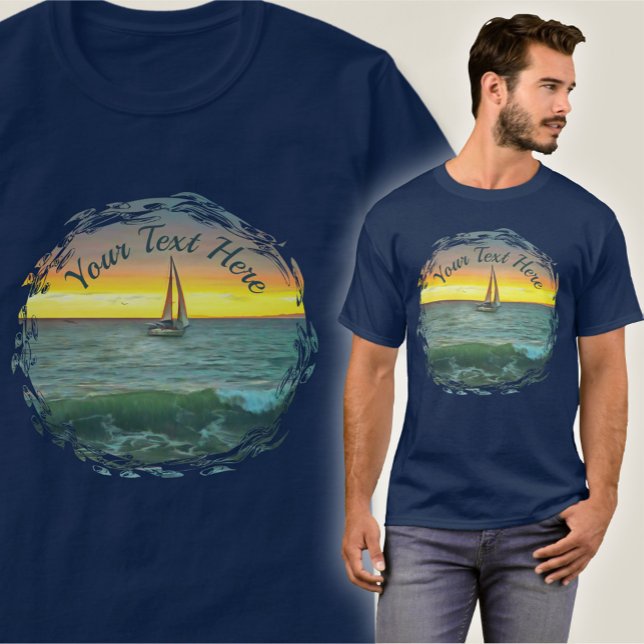 Segelboot auf Banderas Bay 0884 T-Shirt (Von Creator hochgeladen)