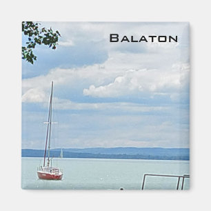 Segelboot auf dem Balaton Magnet