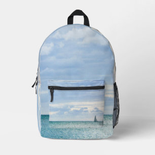 Segelboot auf dem Wasser  Bedruckter Rucksack