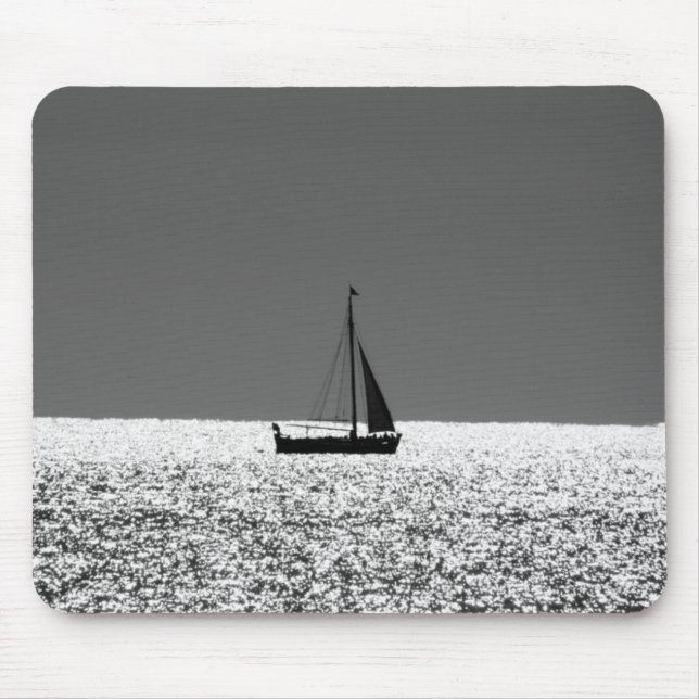 Segelboot auf der Sparkling Sea Mouse Pad Mousepad (Vorne)