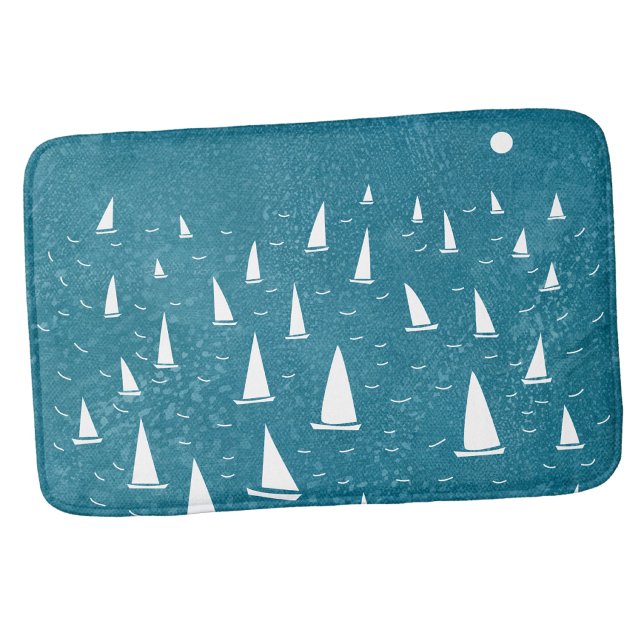 Segelboot Badematte (Sailing boat yacht regatta nautical bath mat)