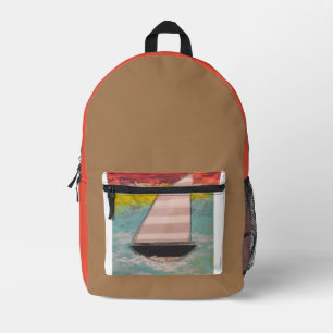 Segelboot Bedruckter Rucksack