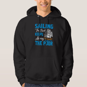 Segelboot Behalte weg von der armen Segelyacht Gra Hoodie
