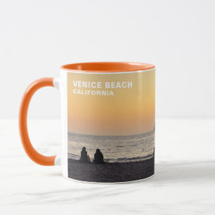Segelboot bei Sunset - Venice Beach, CA Tasse