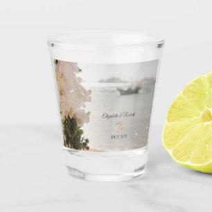 Segelboot Blume Strand Hochzeit Schnapsglas