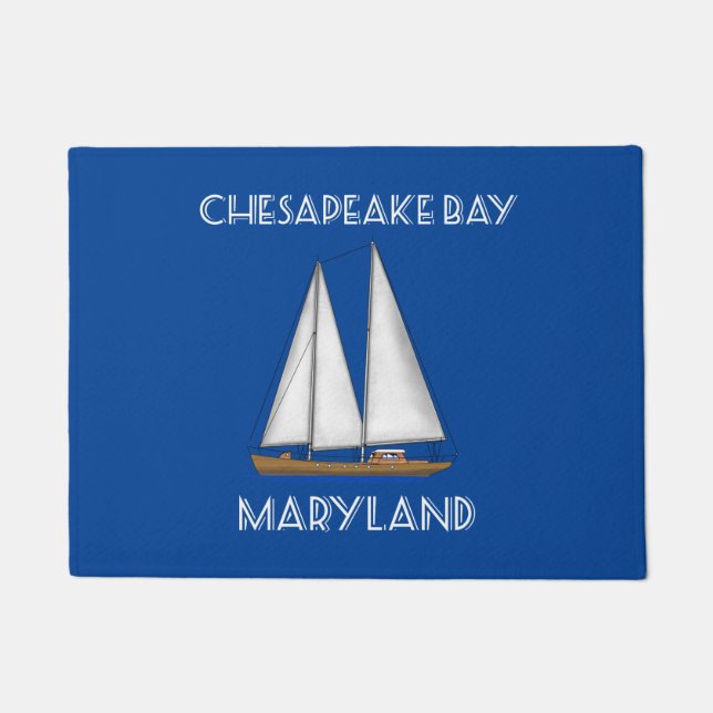 Segelboot Chesapeake Bay Maryland Fußmatte (Vorderseite)