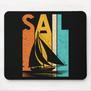 Segelboot Crew Vintage Bootsbesitzer Boot Mousepad