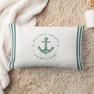 Segelboot der Blue Navy Anchor Lendenkissen