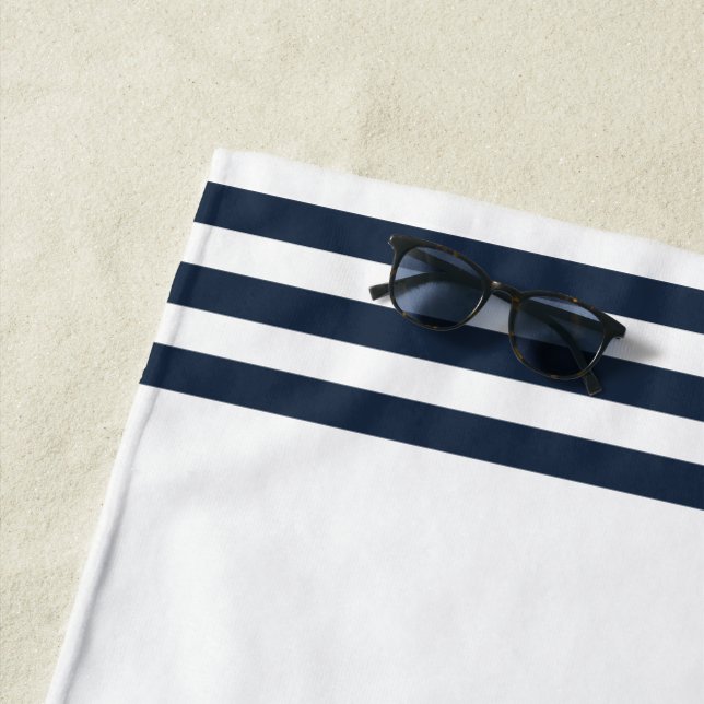 Segelboot der Blue Navy Anchor Strandtuch (Beispiel)