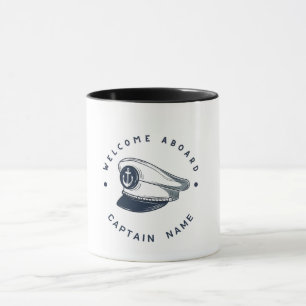 Segelboot der Blue Navy Anchor Tasse