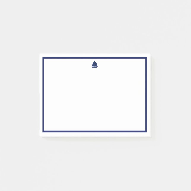 Segelboot der Marine Post-it Klebezettel (Vorderseite)