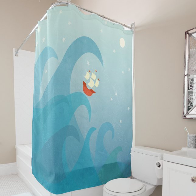 Segelboot Duschvorhang (Von Creator hochgeladen)