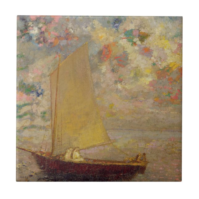 Segelboot Fliese (Vorderseite)