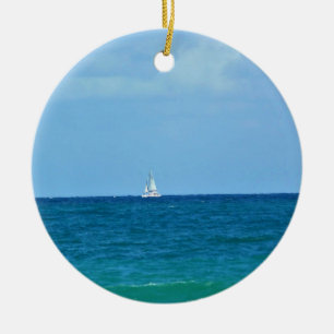 Segelboot, Fort Lauderdale, Florida Keramik Ornament