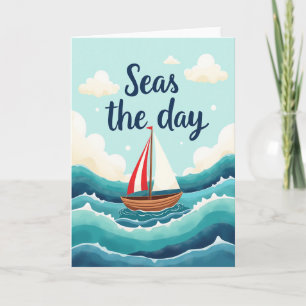 Segelboot Geburtstagskarte Karte