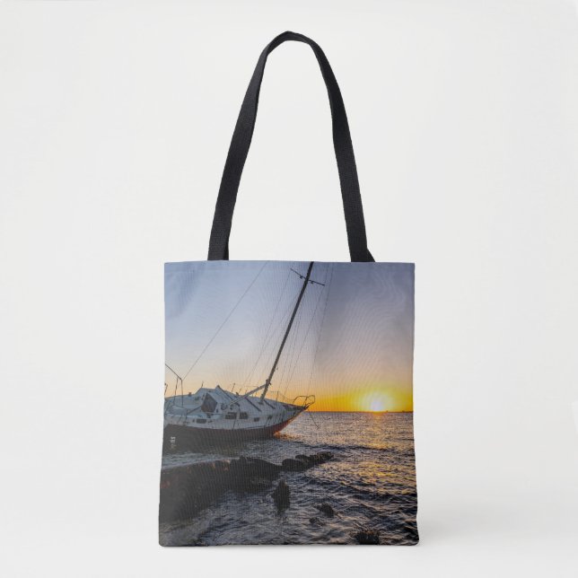 Segelboot "Gulf Breeze" und Jetty Sunset Bag (Vorderseite)