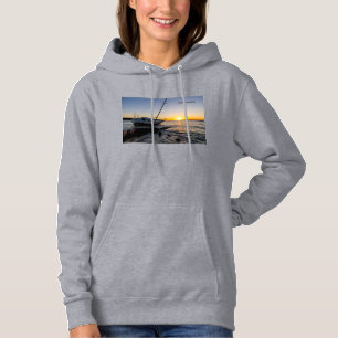 Segelboot Gulf Breeze und Jetty Sunset Hoodie