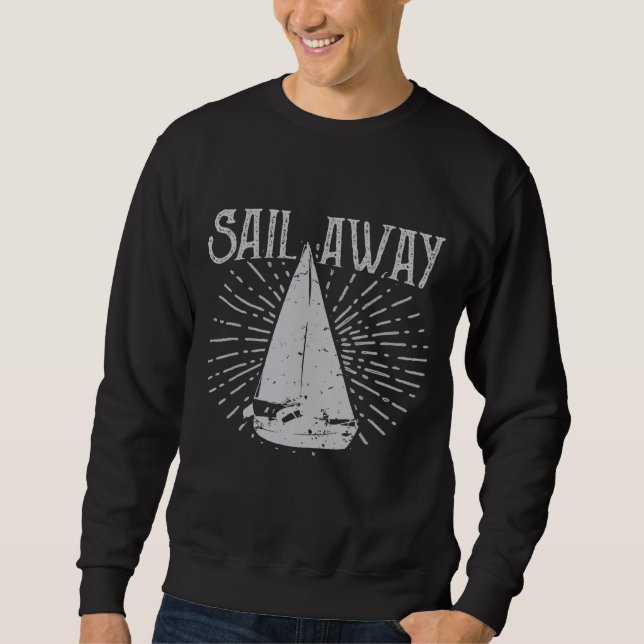 Segelboot Hafen Yacht Sweatshirt (Vorderseite)