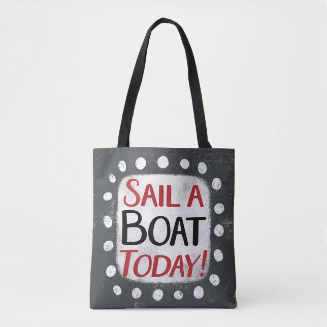 Segelboot heute Tote Tasche (Vorderseite)