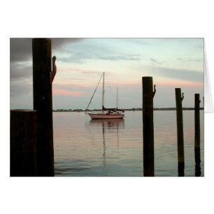 Segelboot in Dusk-