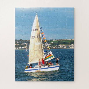Segelboot in Jersey Puzzle