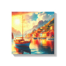 Segelboot in ruhigen Gewässern