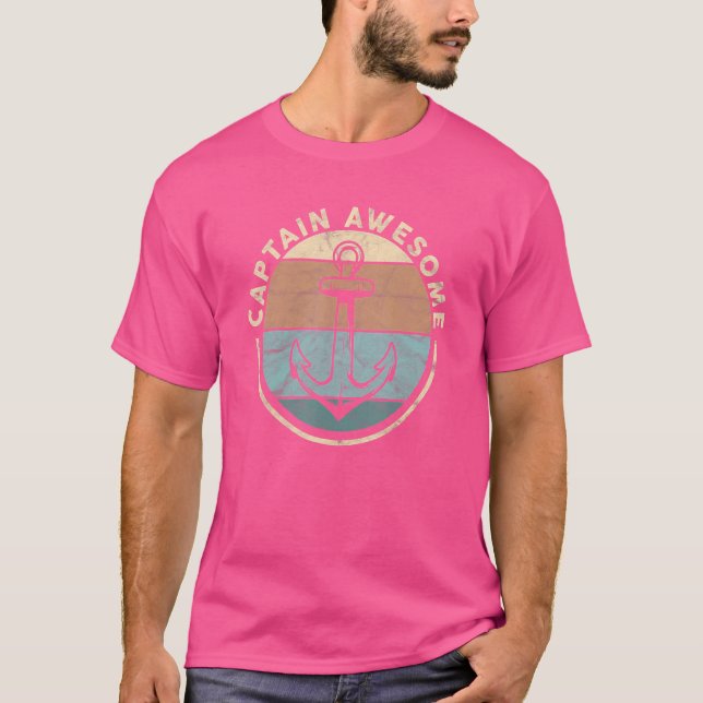 Segelboot Kapitän Phantastisch T-Shirt (Vorderseite)