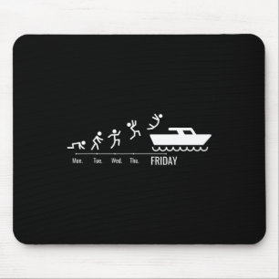 Segelboot-Kapitän Wochenend-Sportboot-Yachtfahren Mousepad