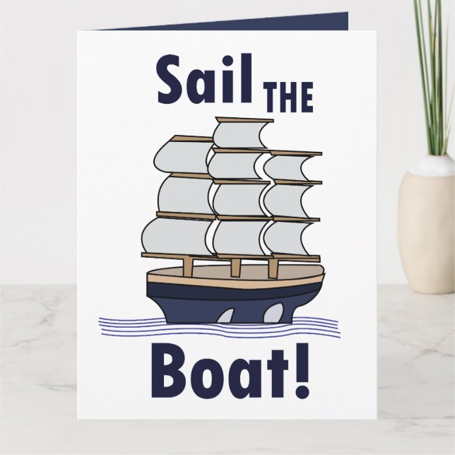 Segelboot  karte (Vorderseite)