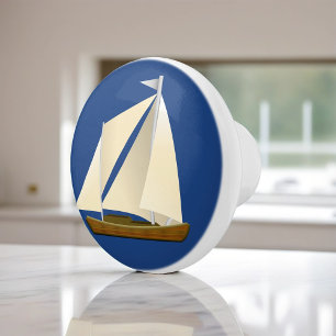 Segelboot Keramikknauf