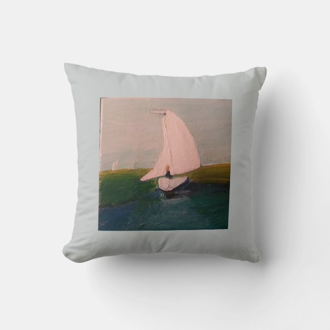 Segelboot-Kissen Kissen (Vorderseite)