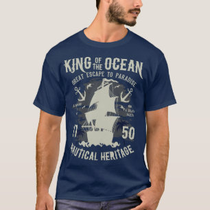 Segelboot-König des Ozeans, Schönes Erbe T-Shirt