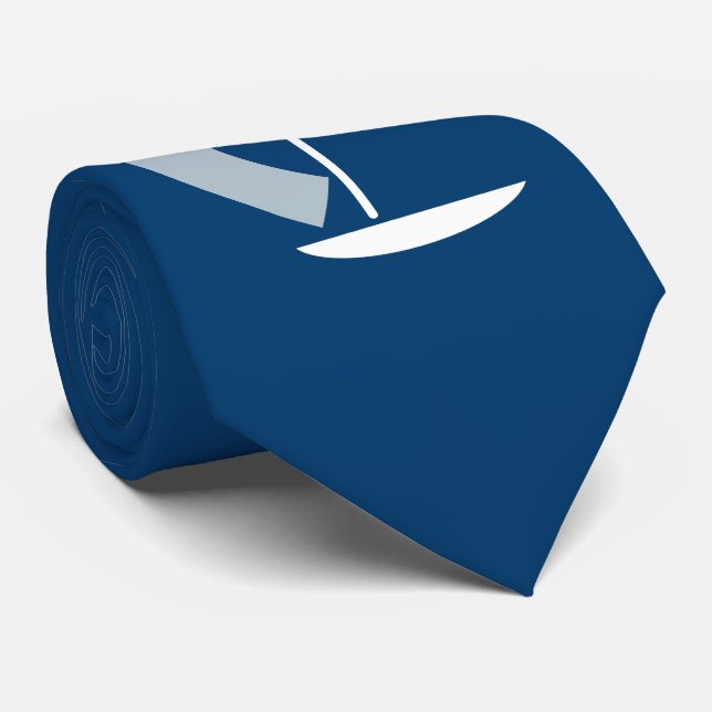 Segelboot Krawatte (Gerollt)
