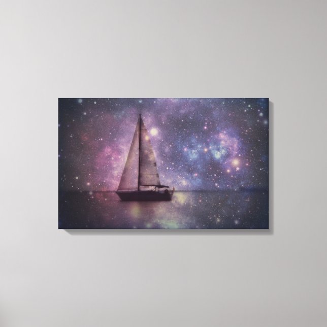 Segelboot Leinwand Wrap (Vorderseite)
